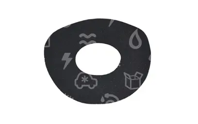 těsnění samolepící, D=127 / d=50 mm, tloušťka 3 mm, pod vysavačové motory